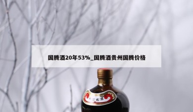 国腾酒20年53%_国腾酒贵州国腾价格